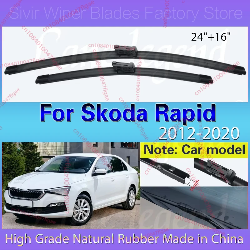 Car Wiper Blade For Skoda Rapid 2012 - 2020 2019 2018 2017 2016 Windshield Windscreen Front Window Blades 24"16" Car Accessories
Car Wiper Blade For Skoda Rapid 2012 - 2020 2019 2018 2017 2016 Windshield Windscreen Front Window Blades 24"16" Car Accessories