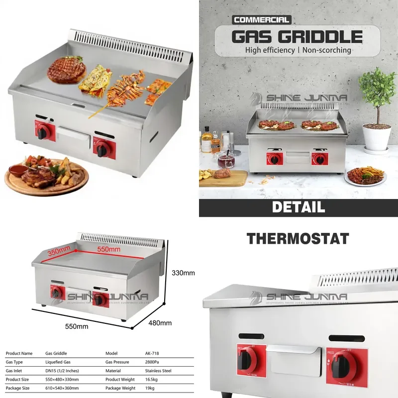 Selling Catering Equipment Countertop Pancake Stainless Steel Flat Plate Commercial Griddle Grill
Selling Catering Equipment Countertop Pancake Stainless Steel Flat Plate Commercial Griddle Grill