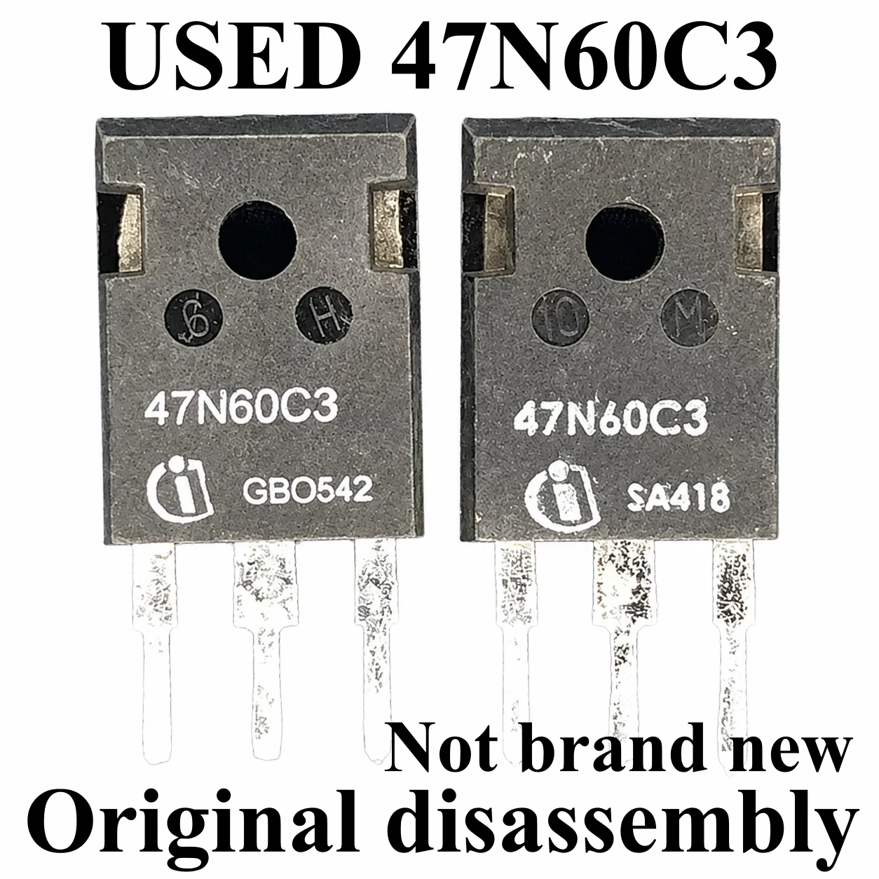 5-20pcs 100% Original disassembly used Transistor 47N60C3 SPW47N60C3 47A 600V TO-247
5-20pcs 100% Original disassembly used Transistor 47N60C3 SPW47N60C3 47A 600V TO-247