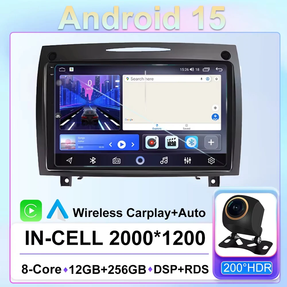 9 inch for Mercedes Benz SLK Class R171 2004 - 2011 Android OS Car Radio Multimedia Video Stereo Player Navigation GPS CarPlay
9 inch for Mercedes Benz SLK Class R171 2004 - 2011 Android OS Car Radio Multimedia Video Stereo Player Navigation GPS CarPlay