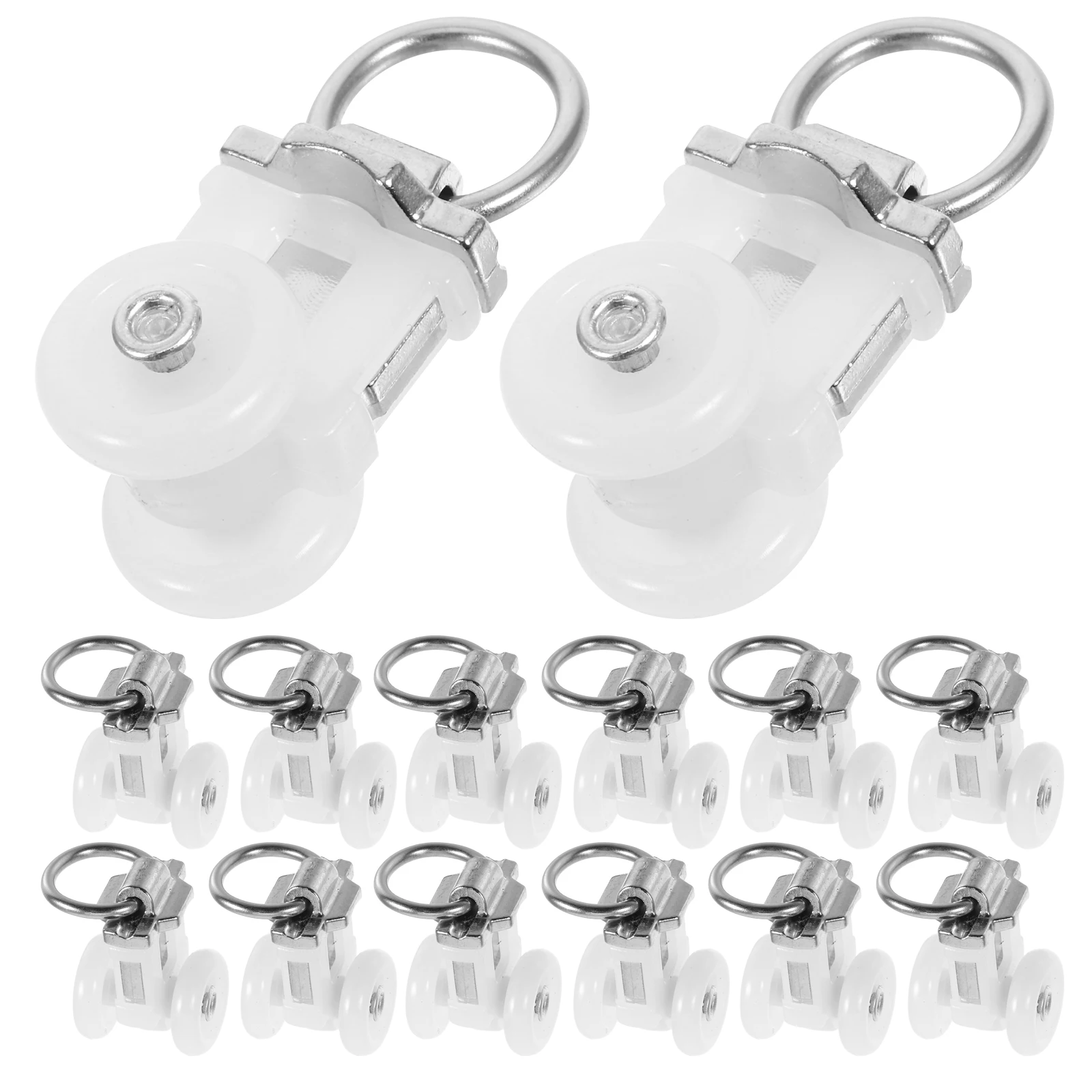 30 Pcs Track Pulley Heavy Duty Double Wheel Plastic Metal Slide Hanging Curtain Slide Rail Pulley Accessories
30 Pcs Track Pulley Heavy Duty Double Wheel Plastic Metal Slide Hanging Curtain Slide Rail Pulley Accessories