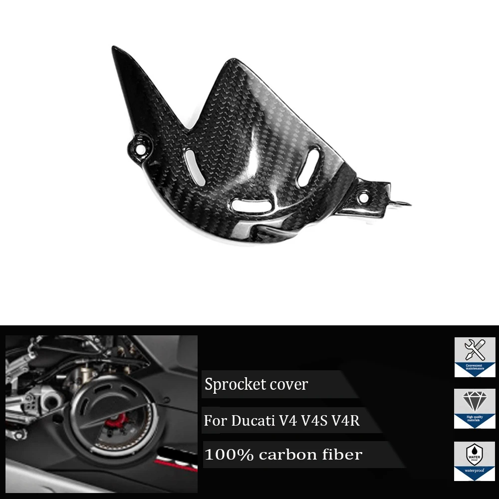 Suitable for Ducati Panigale Streetfighter V4/V4S/R 2018-2020 2021 2022 Motorcycle 3K Carbon Fiber Small Tooth Sprocket Cover
Suitable for Ducati Panigale Streetfighter V4/V4S/R 2018-2020 2021 2022 Motorcycle 3K Carbon Fiber Small Tooth Sprocket Cover