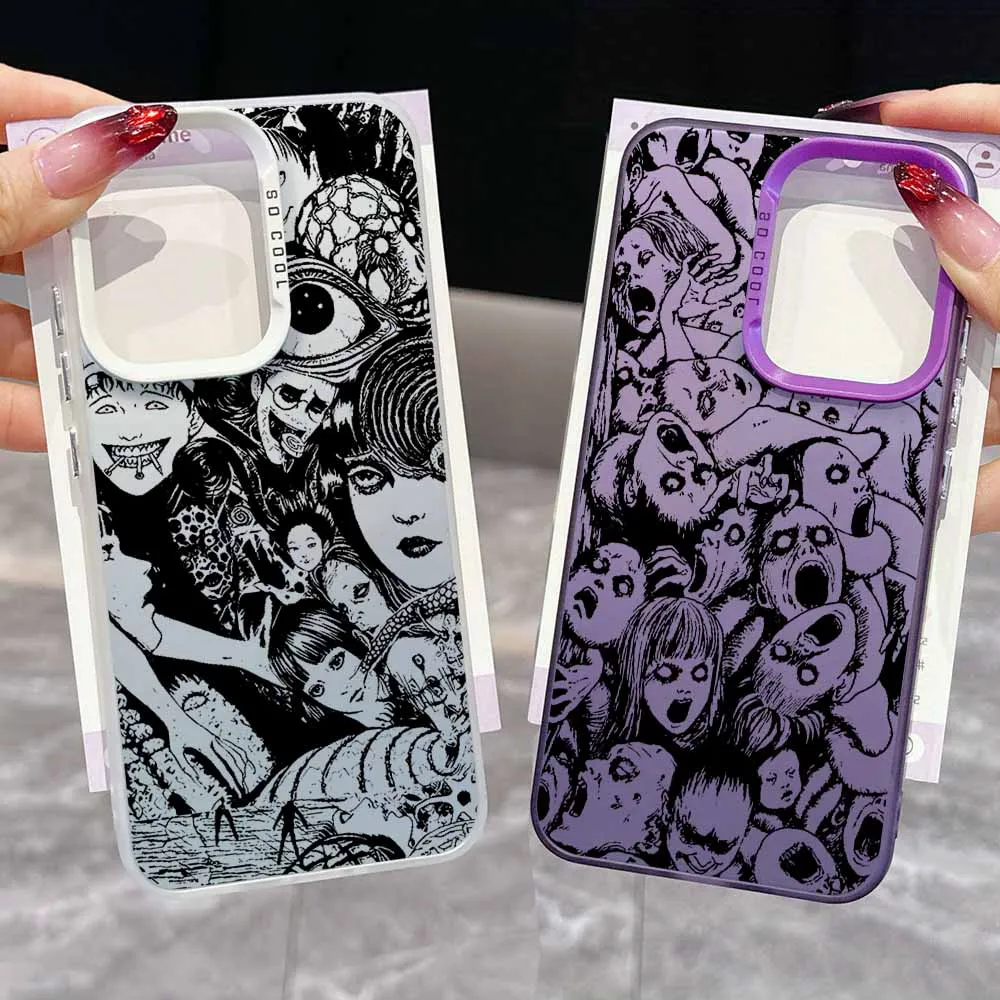 Junji Ito horror Hot comics Plating Fashion For OPPO Realme 14 13 12 11 10 9i 9 Pro Plus Colorful Cool Funda Phone Case shell 
Junji Ito horror Hot comics Plating Fashion For OPPO Realme 14 13 12 11 10 9i 9 Pro Plus Colorful Cool Funda Phone Case shell