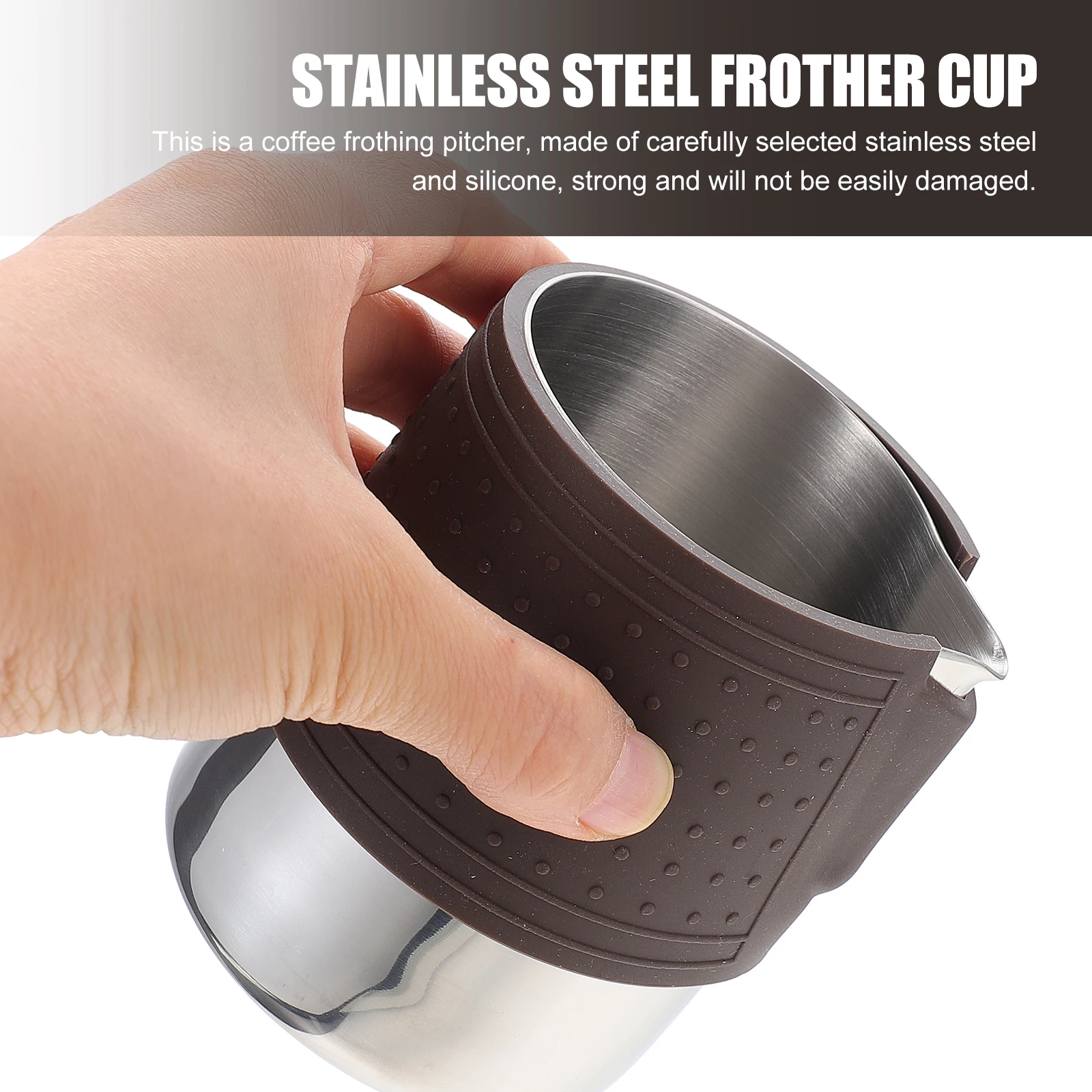 Stainless Steel Milk Frother Portable Heat Resistant Kitchen Gadget For Home Coffee Shop Frothing Cup Steaming Pitcher
Stainless Steel Milk Frother Portable Heat Resistant Kitchen Gadget For Home Coffee Shop Frothing Cup Steaming Pitcher