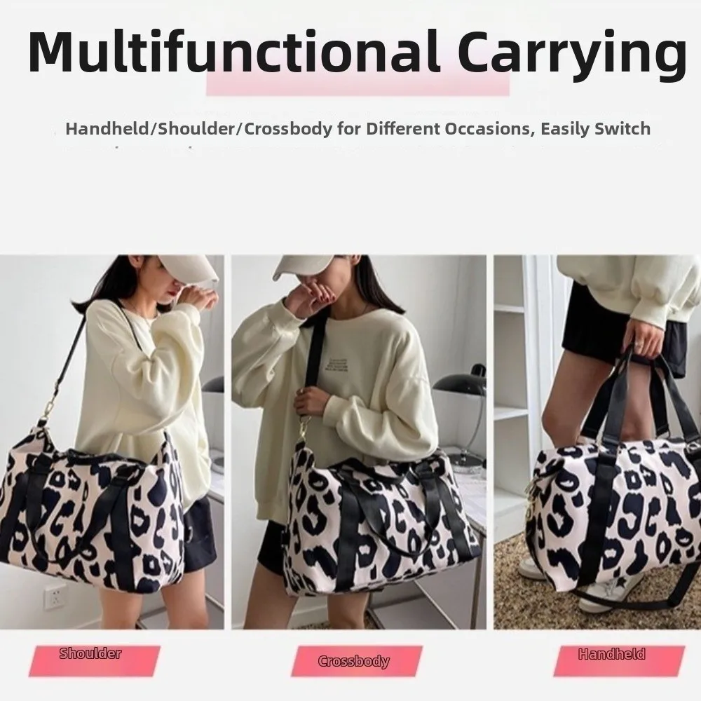 Spacious Leopard Print Gym Bag Multi Functional Large Capacity Duffle Bag Portable Shoulder Bag Fitness Sports
Spacious Leopard Print Gym Bag Multi Functional Large Capacity Duffle Bag Portable Shoulder Bag Fitness Sports