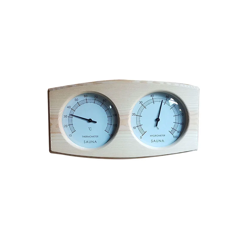 Household And Commercial Sauna Accessories Wooden Temperature And Humidity Meter Dry Steam Room Temperature Humidity dual Meter
Household And Commercial Sauna Accessories Wooden Temperature And Humidity Meter Dry Steam Room Temperature Humidity dual Meter