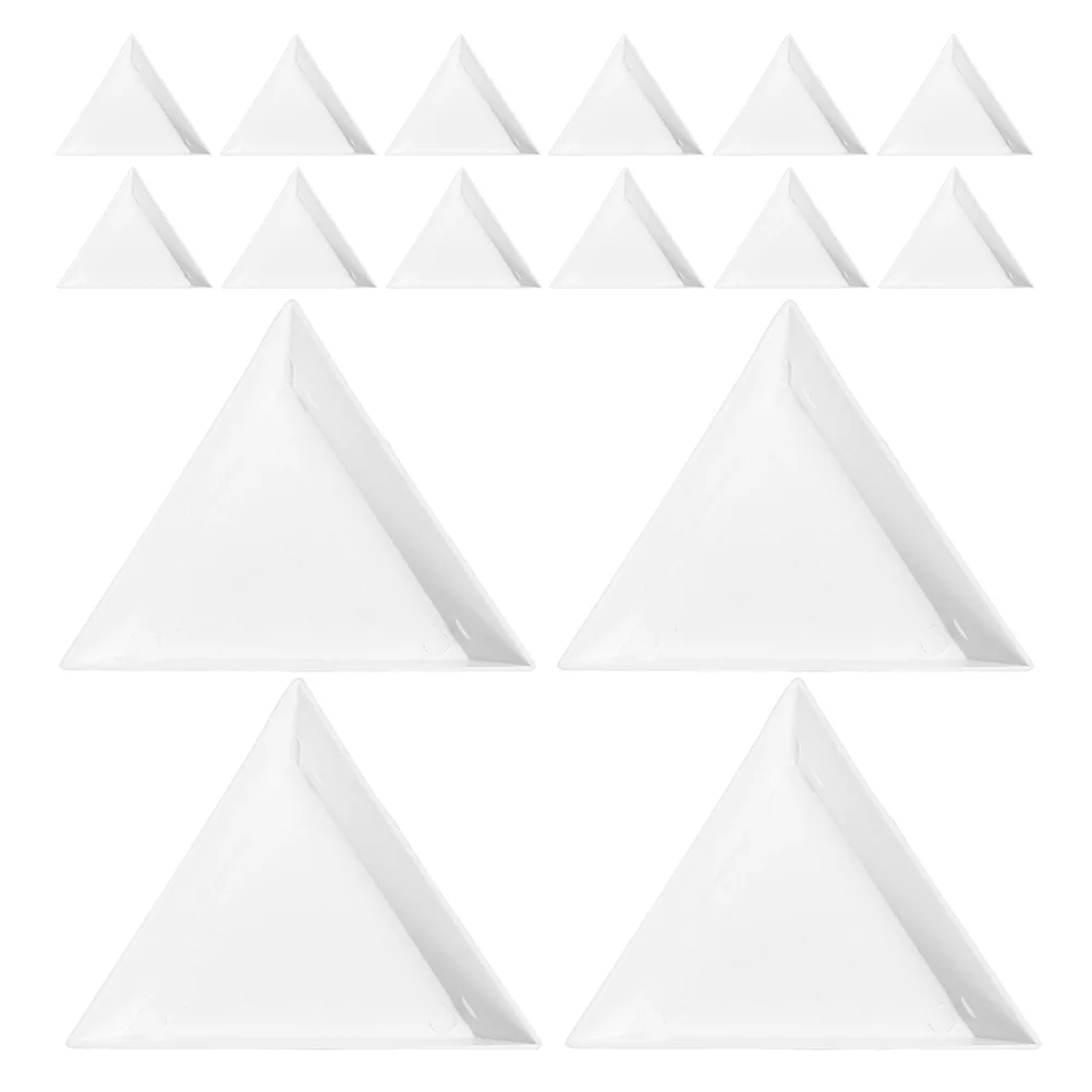 40 Pcs Jewelry Triangle Plate Craft Storage Trays White DIY Sorting Bead Plates Rhinestones
40 Pcs Jewelry Triangle Plate Craft Storage Trays White DIY Sorting Bead Plates Rhinestones
