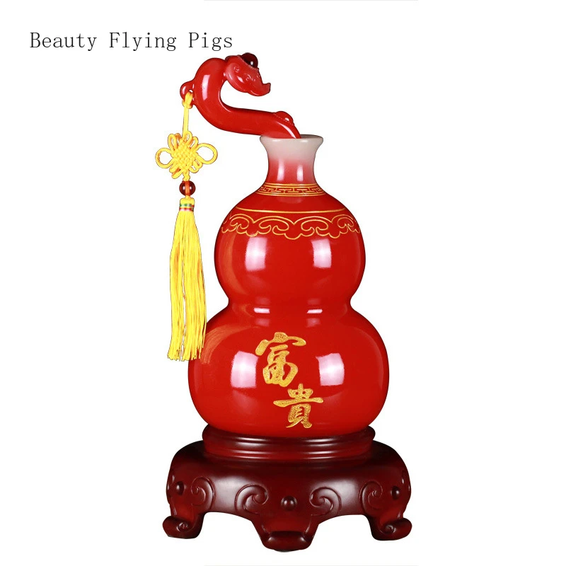 11x22cm resin lucky jade gourd vase, modern Chinese living room, desk decoration feng shui living room decoration
11x22cm resin lucky jade gourd vase, modern Chinese living room, desk decoration feng shui living room decoration