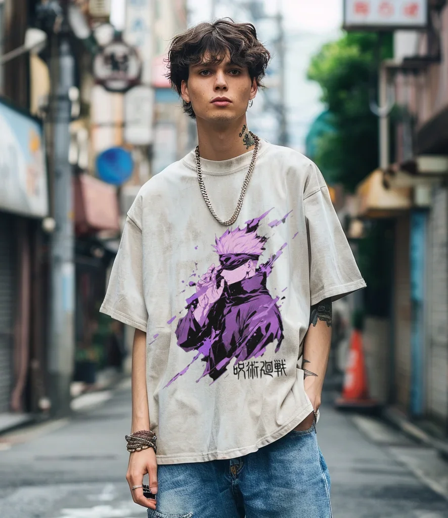 Y2K Anime Jujutssuu Kaiseenn Oversized Washed shirt, Gojo Satoru Unisex Tshirt, Streetwear Vintage Washed Short Tshirt plus-size
Y2K Anime Jujutssuu Kaiseenn Oversized Washed shirt, Gojo Satoru Unisex Tshirt, Streetwear Vintage Washed Short Tshirt plus-size