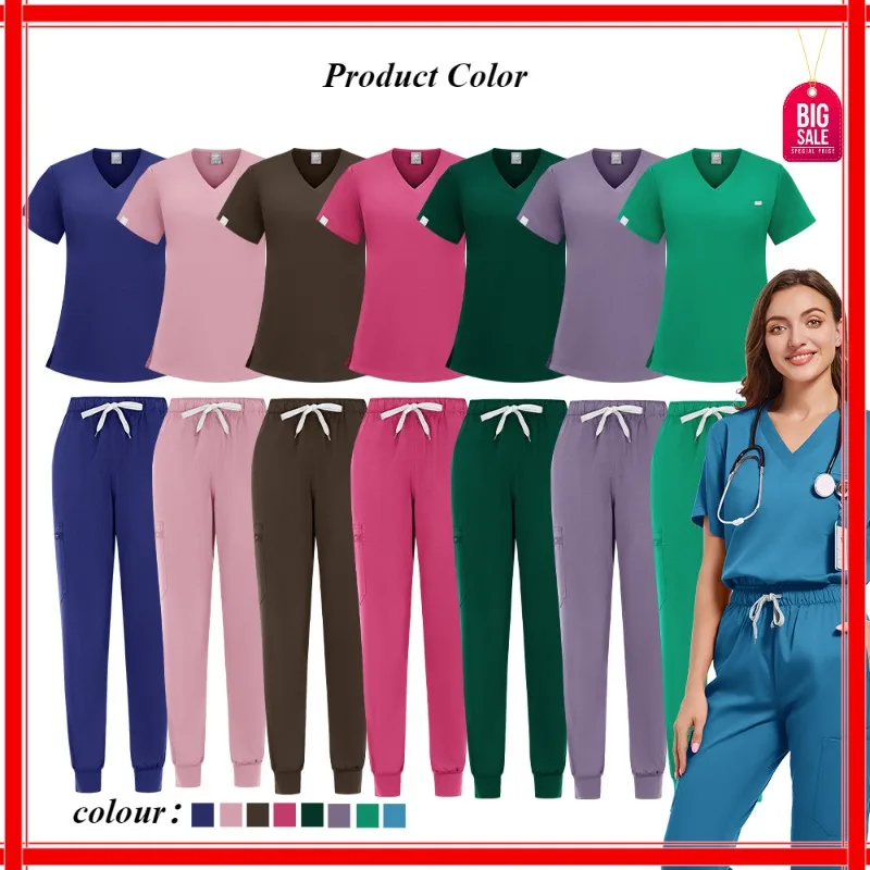 Hot Sale Tops Straight Pants Pet Clinic Nursing Scrubs Uniforms Sets Women'S 12 Color Stretch Medical Uniform Summer Scrubs Set
Hot Sale Tops Straight Pants Pet Clinic Nursing Scrubs Uniforms Sets Women'S 12 Color Stretch Medical Uniform Summer Scrubs Set