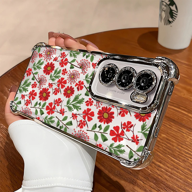 Transparent Phone Case For Motorola Edge 70 60 50 Fusion Moto G24 G06 G77 G60 G40 Plating Shockproof Clear Flowers Print Cover
Transparent Phone Case For Motorola Edge 70 60 50 Fusion Moto G24 G06 G77 G60 G40 Plating Shockproof Clear Flowers Print Cover