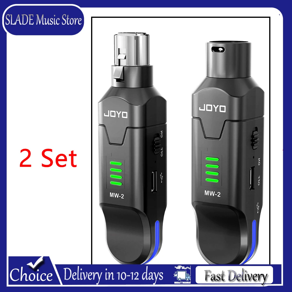 JOYO MW-2 Wireless Microphone System 2.4GHz Auto Frequency Hopping Wireless Transmitter Receiver for Moving-coil | Condenser Mic
JOYO MW-2 Wireless Microphone System 2.4GHz Auto Frequency Hopping Wireless Transmitter Receiver for Moving-coil | Condenser Mic