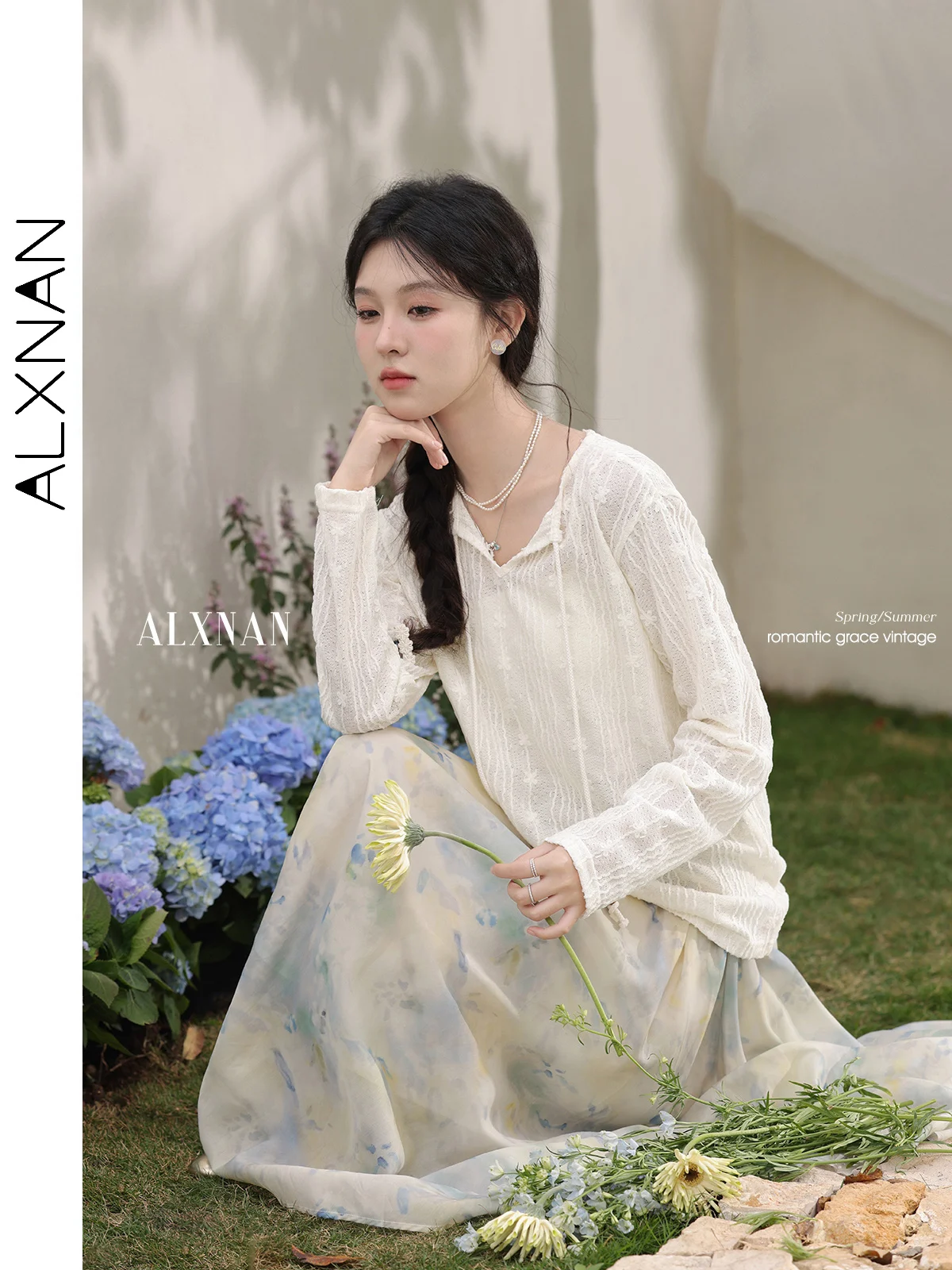 ALXNAN Women's Skirt Light Blue High Waist A-line Long Skirt 2025 Spring Summer Office Mid-length Casual Ladies Clothing L53317
ALXNAN Women's Skirt Light Blue High Waist A-line Long Skirt 2025 Spring Summer Office Mid-length Casual Ladies Clothing L53317