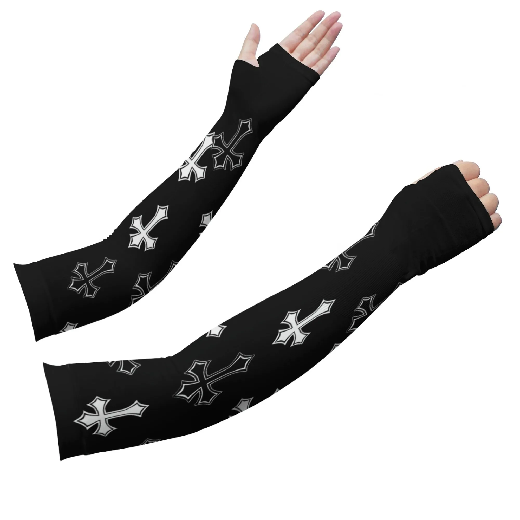 Simple Cross-print Arm Sleeves Comfortable and Non-slip Sleeves Stylish Protective Sleeves for Fishing and Running Sleeves
Simple Cross-print Arm Sleeves Comfortable and Non-slip Sleeves Stylish Protective Sleeves for Fishing and Running Sleeves