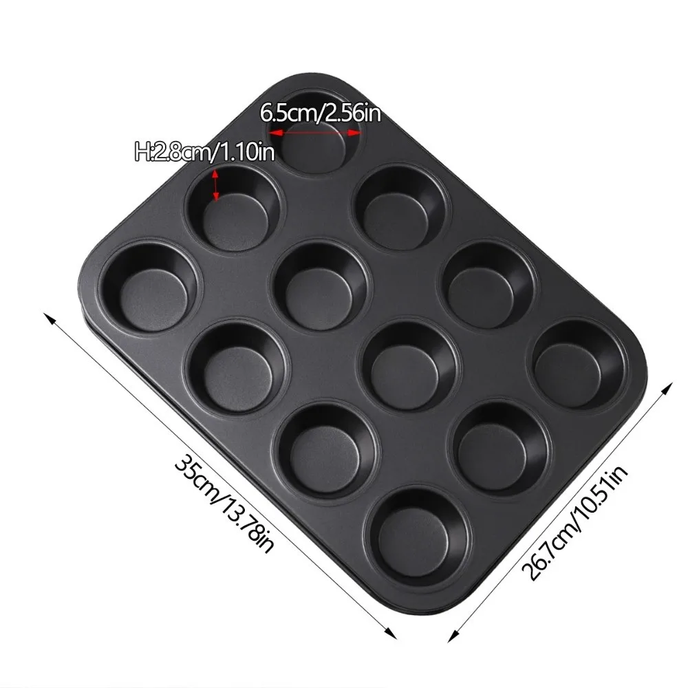 Kitchen Baking Tool 12/6 Grid Cheesecake Pan Non-Stick Carbon Steel Muffin Pan Removable Bottom Mini Cupcake Mold Mousse
Kitchen Baking Tool 12/6 Grid Cheesecake Pan Non-Stick Carbon Steel Muffin Pan Removable Bottom Mini Cupcake Mold Mousse