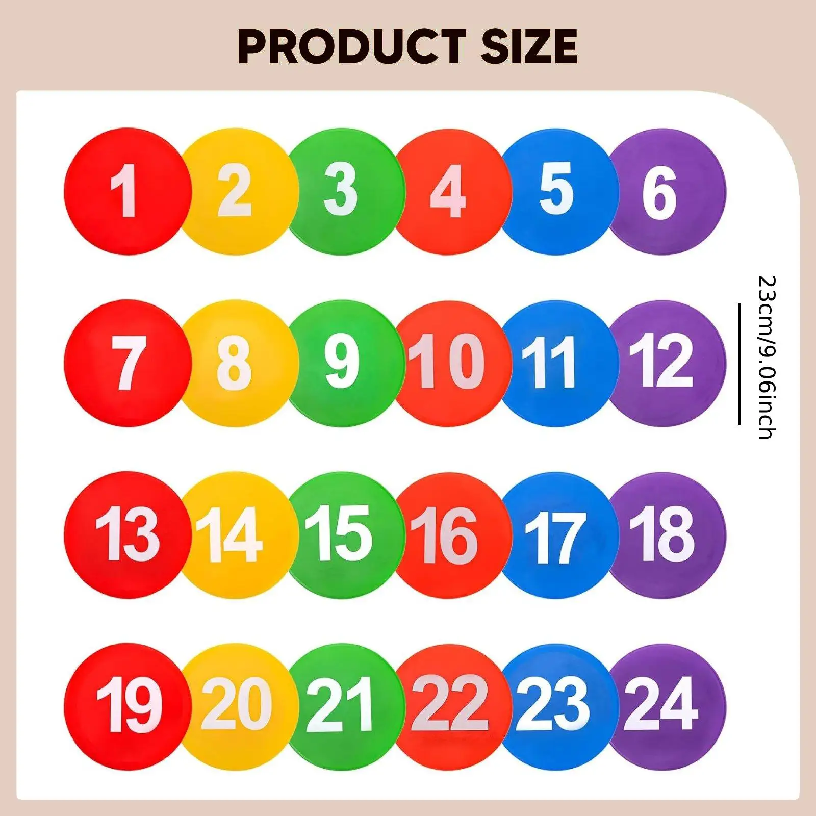 Agility Non Slip Football Markers Flat Floor Discs TPR Material Set for Sports Team Basketball Soccer
Agility Non Slip Football Markers Flat Floor Discs TPR Material Set for Sports Team Basketball Soccer