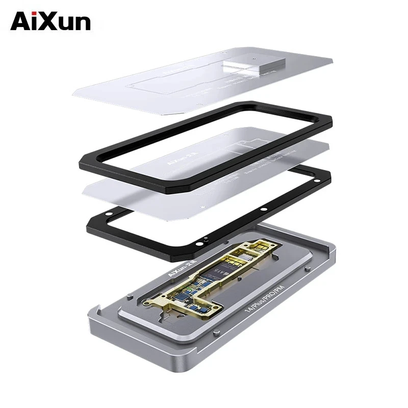 AIXUN Motherboard Middle Frame Planting Tin Platform, BGA Fixed Welding Fixture for iPhone 14-14Pro MAX, Repair Tools Z14 4 in 1
AIXUN Motherboard Middle Frame Planting Tin Platform, BGA Fixed Welding Fixture for iPhone 14-14Pro MAX, Repair Tools Z14 4 in 1