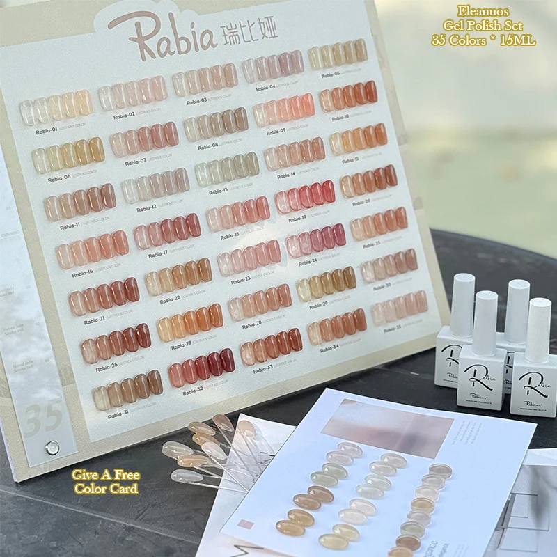 Rabia 35 Colors Jade Skin Iced Tea Sheer Gel Polish Nude Jelly Transparent UV LED Soak Off Long Lasting Salon DIY Nail Art Gel
Rabia 35 Colors Jade Skin Iced Tea Sheer Gel Polish Nude Jelly Transparent UV LED Soak Off Long Lasting Salon DIY Nail Art Gel