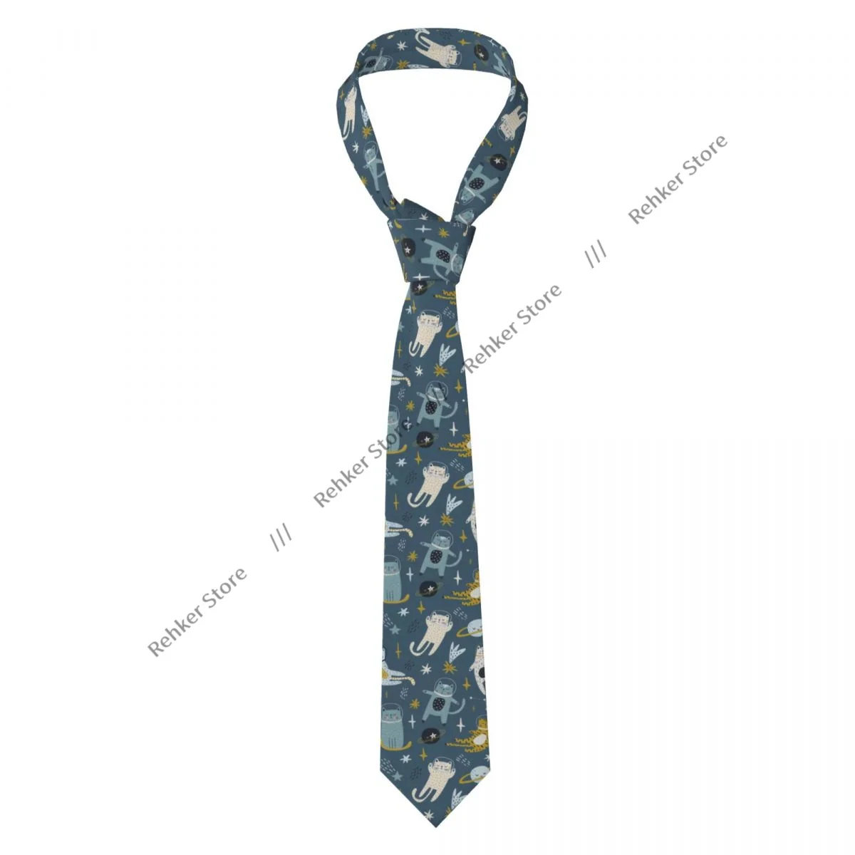 Classic Tie Men Neckties for Wedding Party Business Adult Neck Tie Casual Cat Astronauts In Space Tie
Classic Tie Men Neckties for Wedding Party Business Adult Neck Tie Casual Cat Astronauts In Space Tie