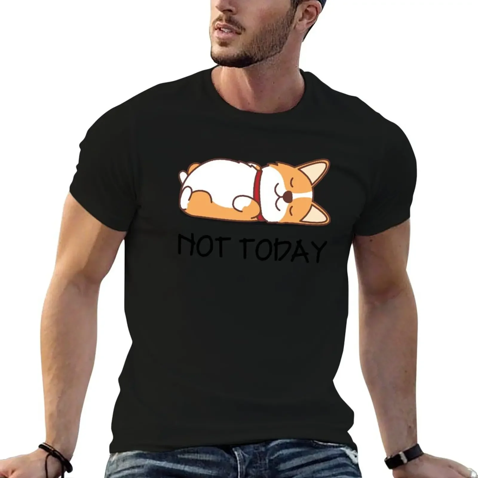 Not Today Cute Corgi T-Shirt Clothing anime clothes Funny t-shirt men t shirts high quality
Not Today Cute Corgi T-Shirt Clothing anime clothes Funny t-shirt men t shirts high quality