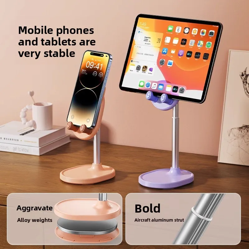 Cute cat desktop phone holder Adjustable lifting and retractable tablet holder Cartoon chasing drama
Cute cat desktop phone holder Adjustable lifting and retractable tablet holder Cartoon chasing drama