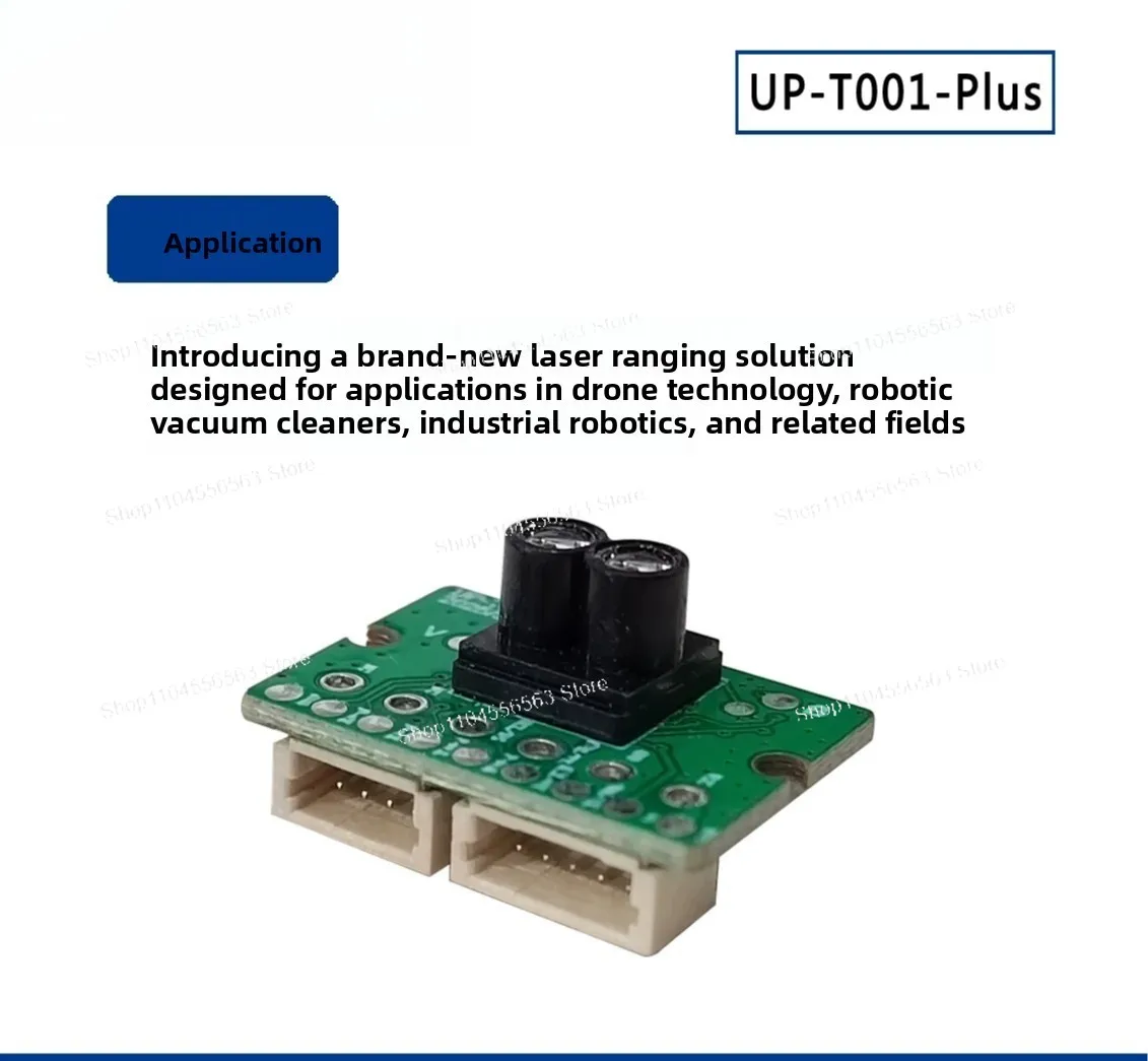 Laser ranging UP-T001 TOF4 meters fixed height UART/I2C
Laser ranging UP-T001 TOF4 meters fixed height UART/I2C