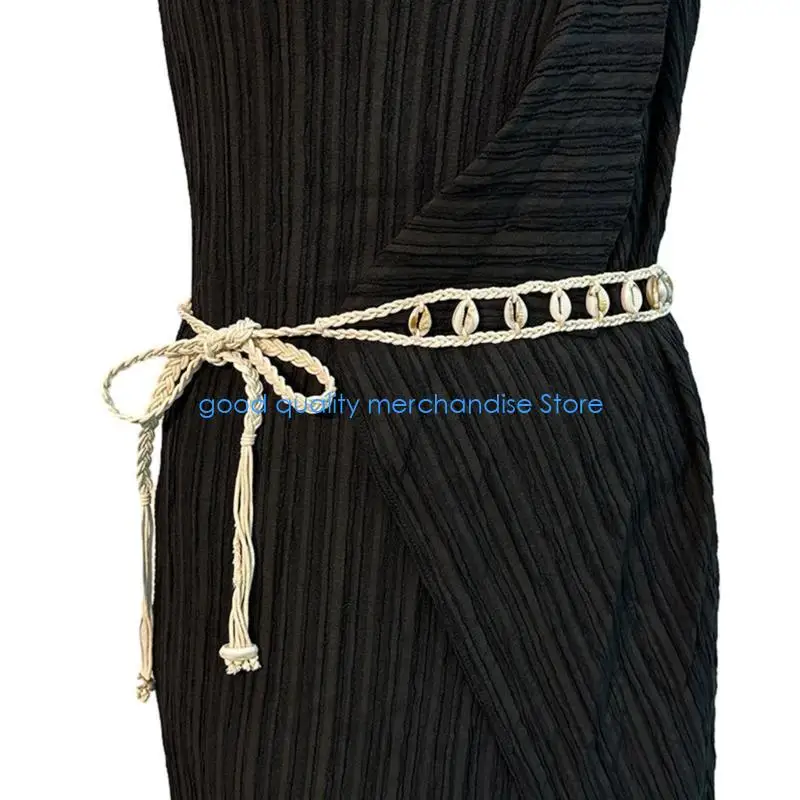 Y5JD женский морской богемный тонкий пояс, многотипный пояс ручной работы для женского платья
Y5JD женский морской богемный тонкий пояс, многотипный пояс ручной работы для женского платья