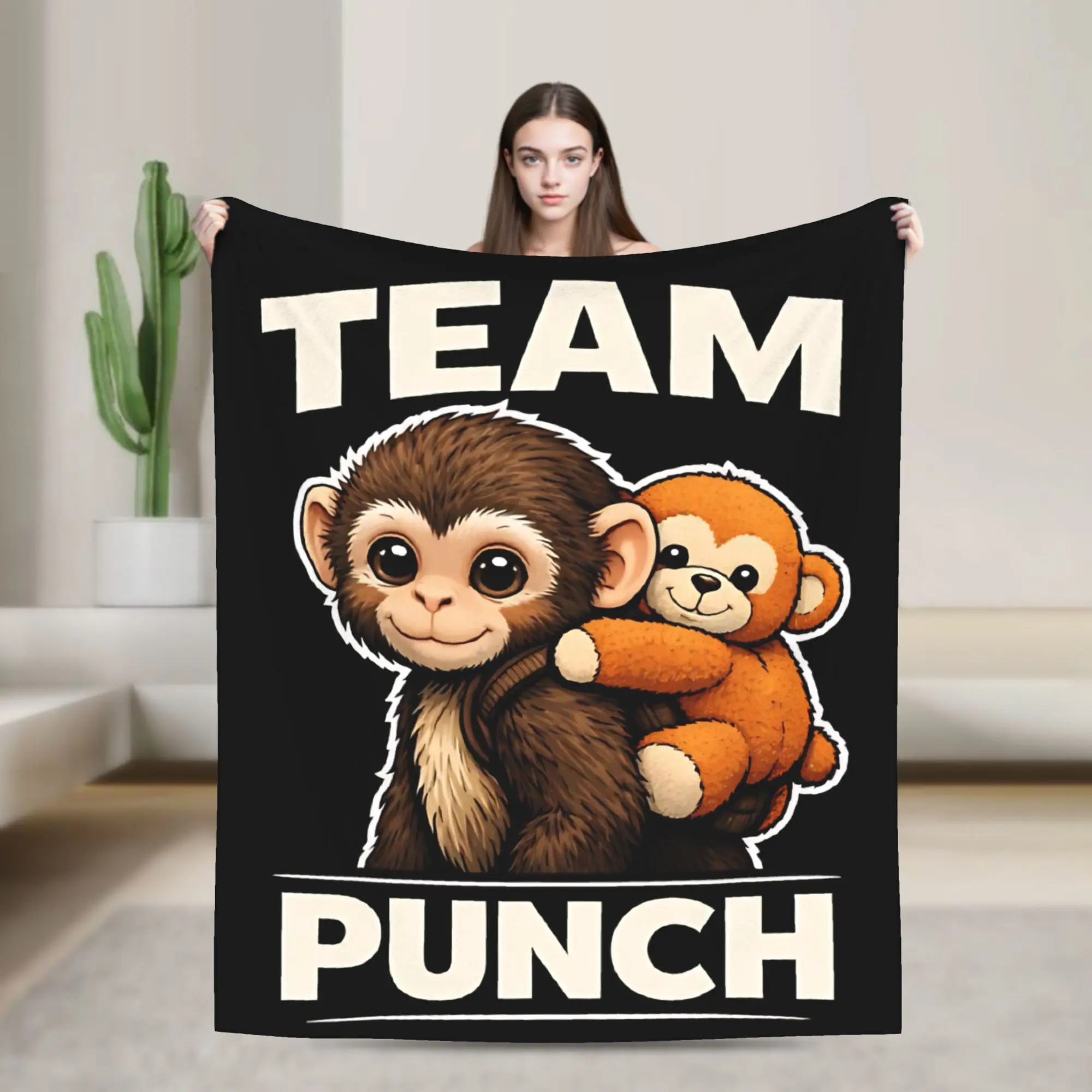 Team Punch Monkey Cute Baby Monkey Blanket Fleece Multifunction Super Soft Throw Blankets for Bedding Travel Rug Piece
Team Punch Monkey Cute Baby Monkey Blanket Fleece Multifunction Super Soft Throw Blankets for Bedding Travel Rug Piece