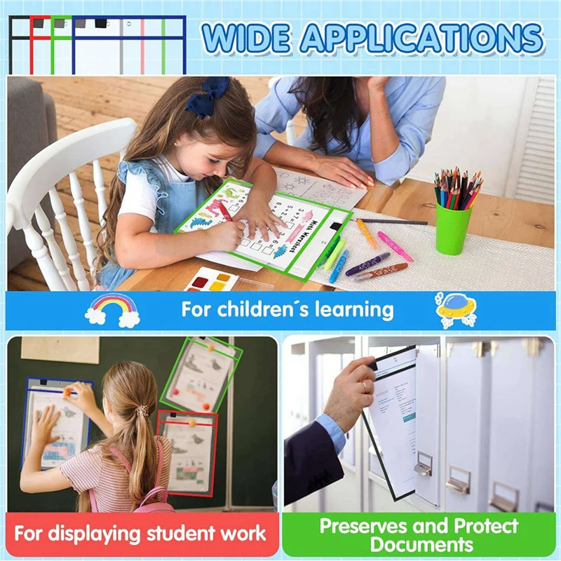 J1UL1N 84Piece Work Note Holder Reusable Note Holder Pocket Plastic File Bag Dry Erase Sleeve For Teacher Office Organization E
J1UL1N 84Piece Work Note Holder Reusable Note Holder Pocket Plastic File Bag Dry Erase Sleeve For Teacher Office Organization E