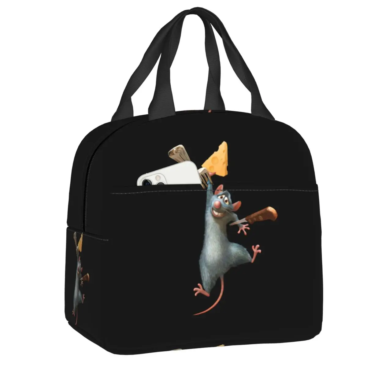 Custom Ratatouille Chef Cartoon Resuable Lunch Boxes for Women Multifunction Thermal Cooler Food Insulated Lunch Bag Office Work
Custom Ratatouille Chef Cartoon Resuable Lunch Boxes for Women Multifunction Thermal Cooler Food Insulated Lunch Bag Office Work