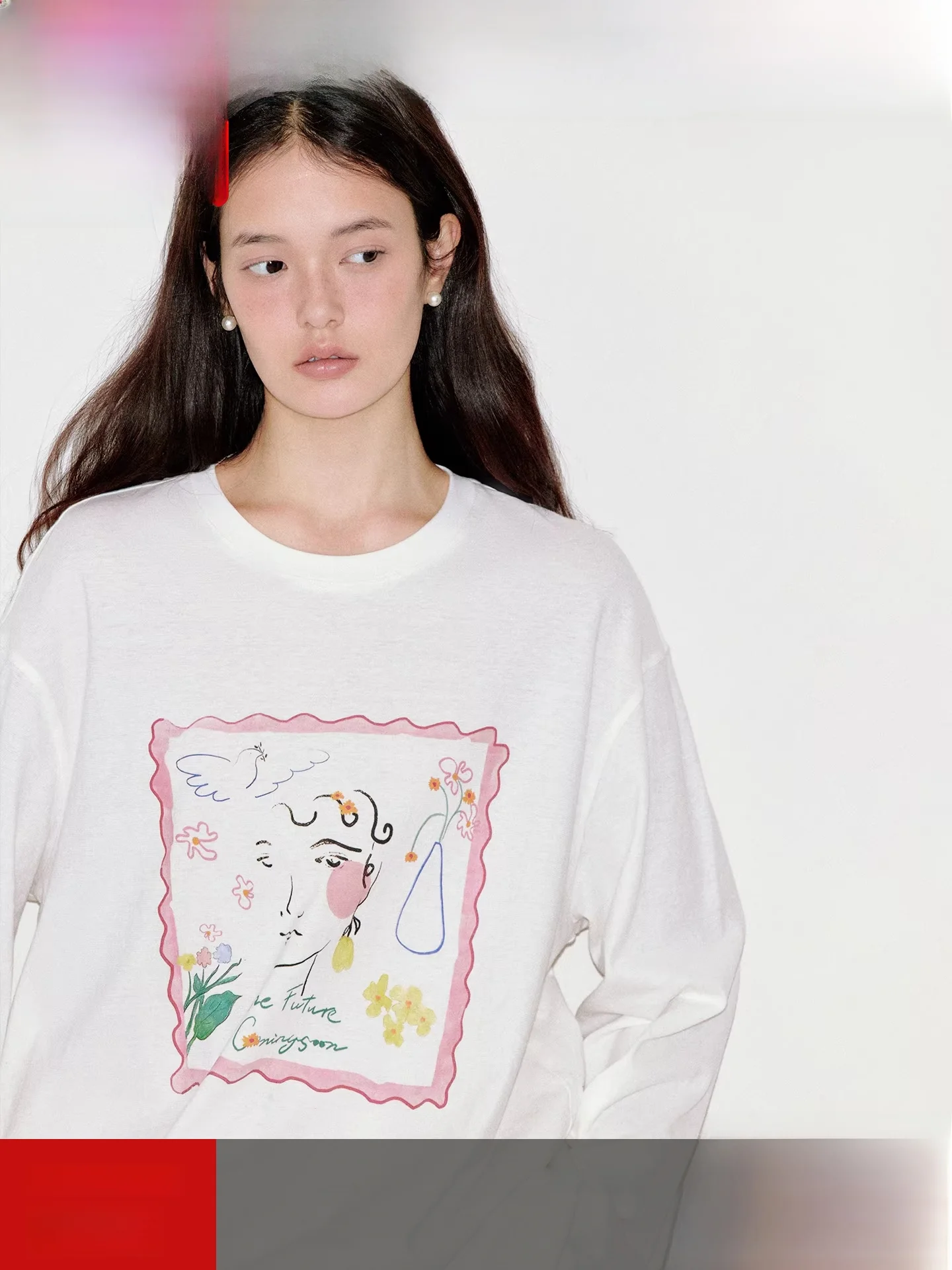 Женская футболка Fano Street Artistic Breathable Romantic Fiti Portrait, корейский стиль, свободный крой, смесь хлопка и льна
Женская футболка Fano Street Artistic Breathable Romantic Fiti Portrait, корейский стиль, свободный крой, смесь хлопка и льна