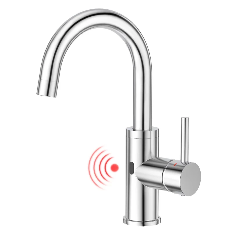 Non-contact automatic infrared sensor kitchen faucet Single hole countertop mounted smart faucet
Non-contact automatic infrared sensor kitchen faucet Single hole countertop mounted smart faucet