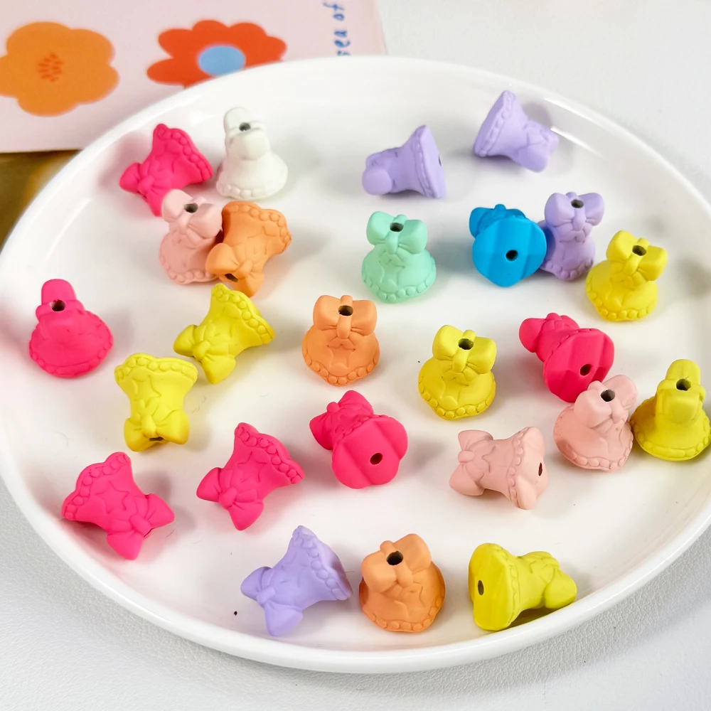 Clearance 100Pcs 15*17MM Jewelry Findings & Components/DIY Beads Making/Matte Effect/Bell Shape/Hand Made/Acrylic Beads
Clearance 100Pcs 15*17MM Jewelry Findings & Components/DIY Beads Making/Matte Effect/Bell Shape/Hand Made/Acrylic Beads