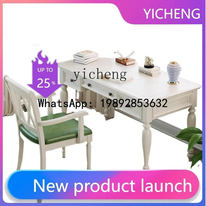 Solid Wood White Study and Bedroom Desk Home Small Apartment Computer Writing Desk
Solid Wood White Study and Bedroom Desk Home Small Apartment Computer Writing Desk