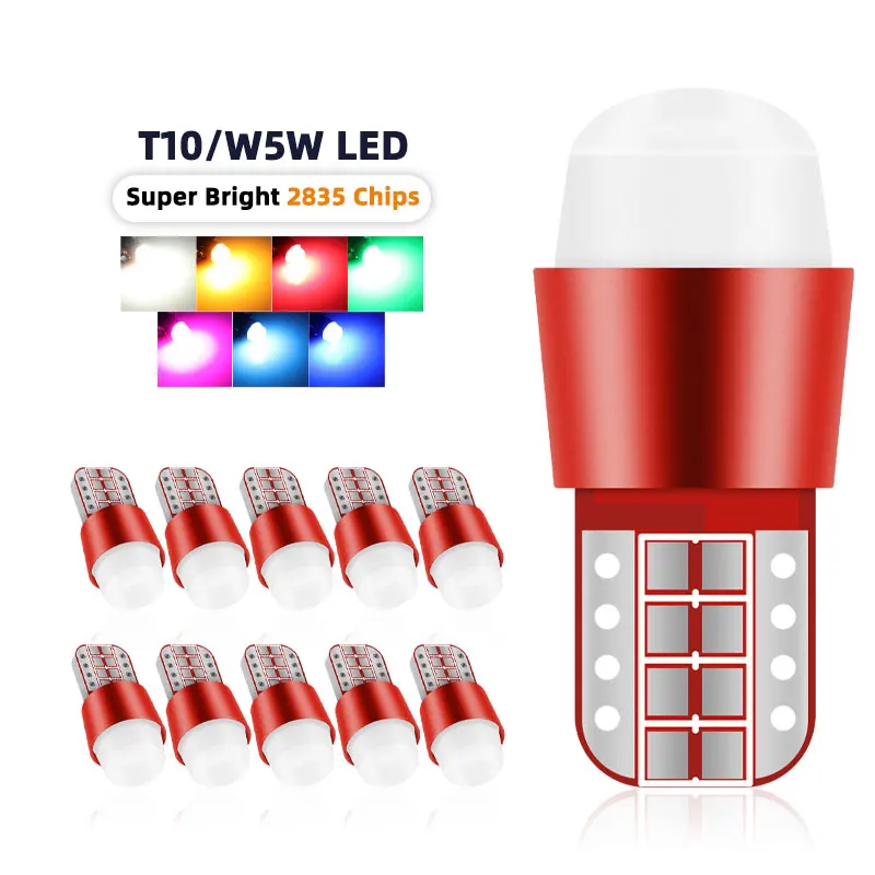 10pcs T10 W5W 194 LED Bulbs Indicator Lights Reading Interior Light 3SMD 2835 Day Running Light License Plate Lamp Canbus 12V
10pcs T10 W5W 194 LED Bulbs Indicator Lights Reading Interior Light 3SMD 2835 Day Running Light License Plate Lamp Canbus 12V
