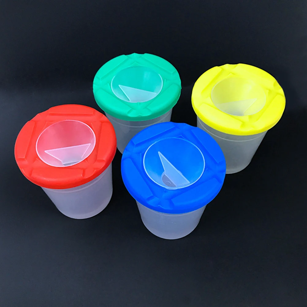 16Pcs Wash Cup Drawing Cups Paint Cups Painting Brushes Clear Color Coded Lids Leak Proof Brush Holder Kids Art Supplies
16Pcs Wash Cup Drawing Cups Paint Cups Painting Brushes Clear Color Coded Lids Leak Proof Brush Holder Kids Art Supplies
