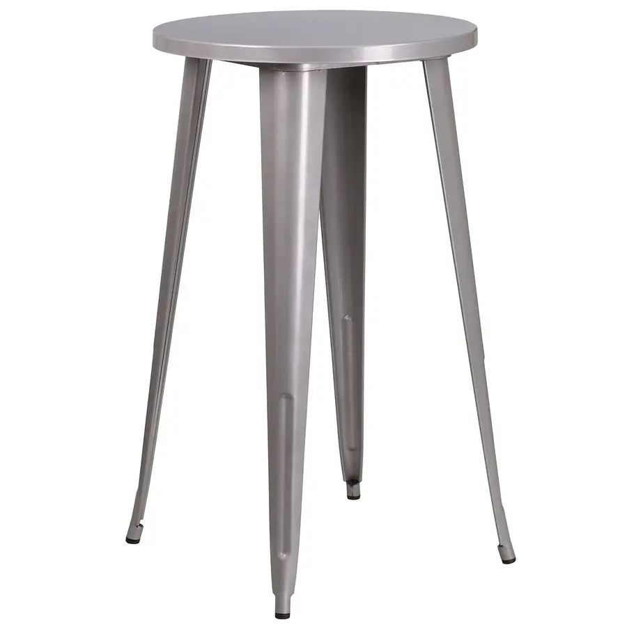 James Commercial Grade 24 Round Silver Metal IndoorOutdoor Bar Height Table
James Commercial Grade 24 Round Silver Metal IndoorOutdoor Bar Height Table