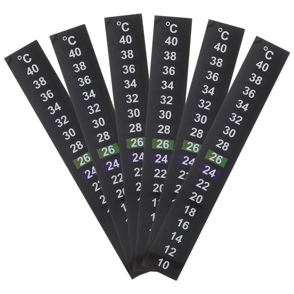 6pcs Black Aquarium Temperature Stickers Color Changing Temperature Indicator Labels For Fish Tank Accurate Temperature Display
6pcs Black Aquarium Temperature Stickers Color Changing Temperature Indicator Labels For Fish Tank Accurate Temperature Display
