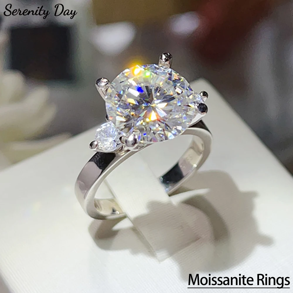 Кольца Serenity 5ct D с большим муассанитом для женщин и мужчин, подарок, однотонное серебро s925, сверкающие кольца с лабораторным бриллиантом Eternity, ювелирные изделия 18 карат с покрытием
Кольца Serenity 5ct D с большим муассанитом для женщин и мужчин, подарок, однотонное серебро s925, сверкающие кольца с лабораторным бриллиантом Eternity, ювелирные изделия 18 карат с покрытием