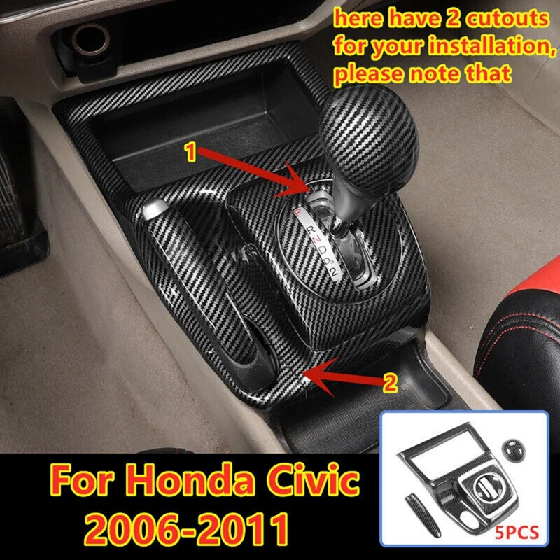 Automatic Accessories Parts Kit Gear Shift Frame Handbrake Cover Trim Decor For Honda Civic 2006-2011
Automatic Accessories Parts Kit Gear Shift Frame Handbrake Cover Trim Decor For Honda Civic 2006-2011