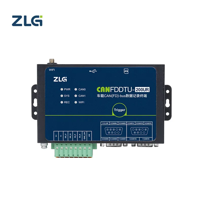 ZLG CANFDDTU-200UR 2 канала CAN FD Автомобильный регистратор данных CANFD Поддержка 1-канального протокола LIN и передачи WIFI.
ZLG CANFDDTU-200UR 2 канала CAN FD Автомобильный регистратор данных CANFD Поддержка 1-канального протокола LIN и передачи WIFI.