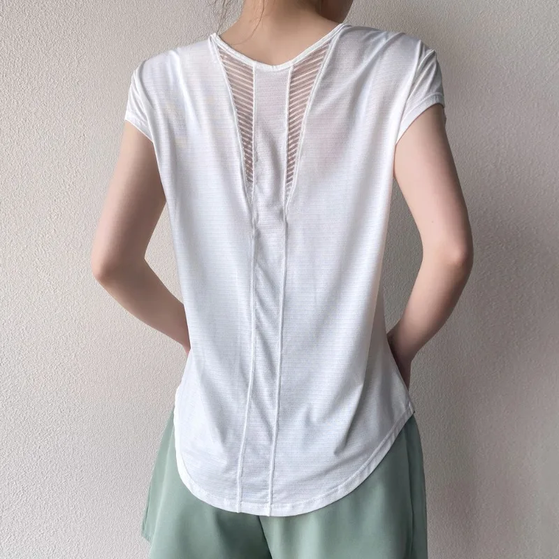 Summer Women's Quick-dry Yoga Sports Tops Breathable Mesh Lightweight Short-sleeved Fitness Running T-shirts Training Sportwear
Summer Women's Quick-dry Yoga Sports Tops Breathable Mesh Lightweight Short-sleeved Fitness Running T-shirts Training Sportwear