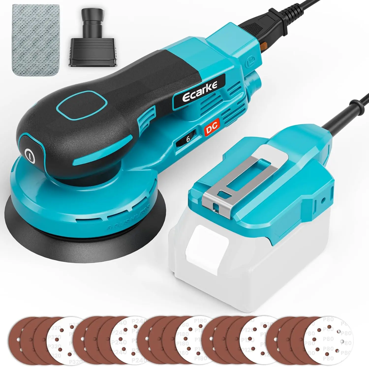 5-Inch Random Orbital Sander, 350W Brushless, 12,000 RPM Variable Speed with Sandpapers & Dust Bag for Woodworking
5-Inch Random Orbital Sander, 350W Brushless, 12,000 RPM Variable Speed with Sandpapers & Dust Bag for Woodworking