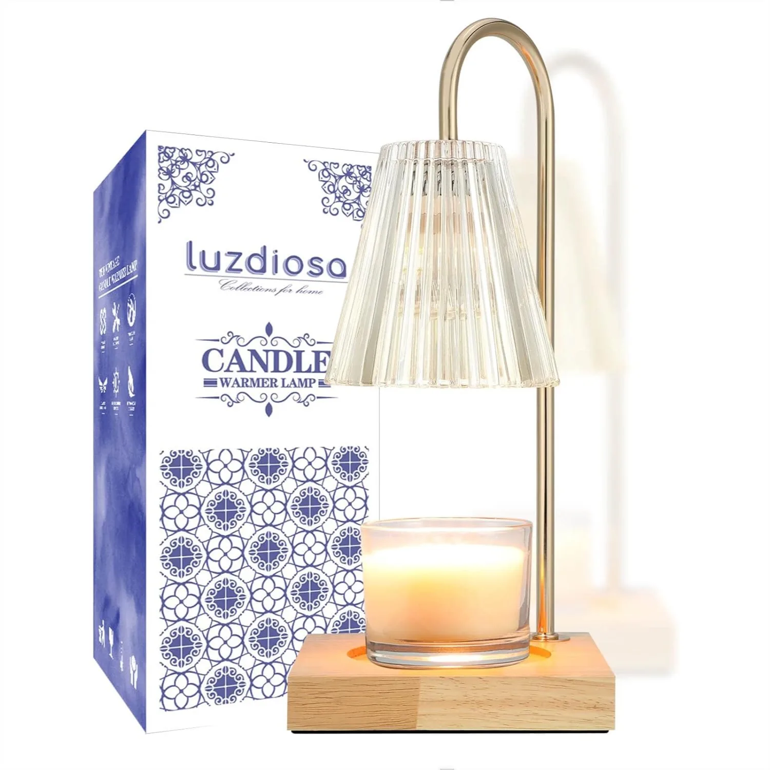 Candle Warmer Lamp With Timer Vintage Electric Candle Warmer Dimmable Candle Melter For Scented Wax Clear Glass Lampshade Wood Base
Candle Warmer Lamp With Timer Vintage Electric Candle Warmer Dimmable Candle Melter For Scented Wax Clear Glass Lampshade Wood Base