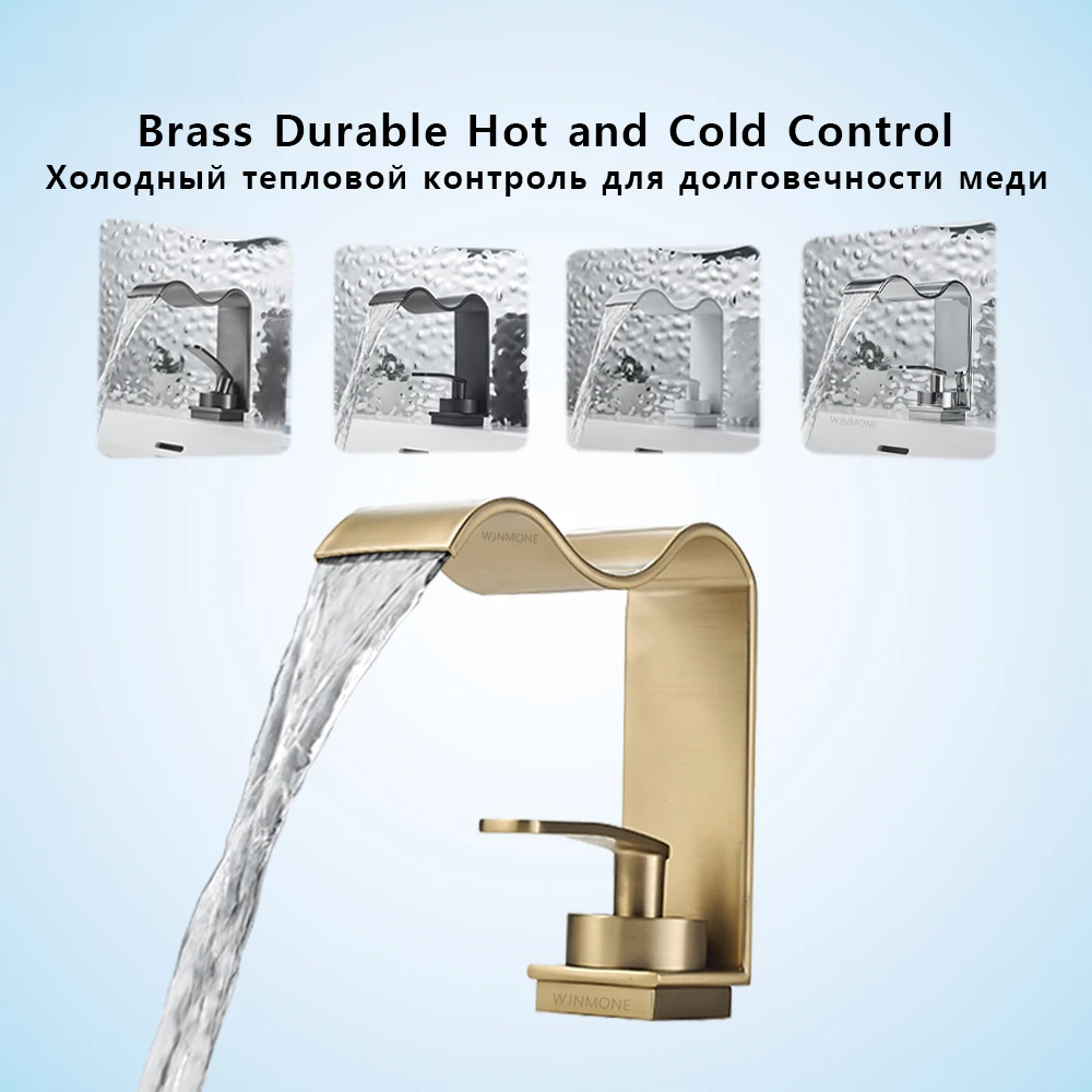 Luxury Modern Basin Faucet Waterfall Bathroom Faucet Brass Mixer Bathroom Sink Faucet 1 Hole Water Faucet Washbasin Vanity Taps
Luxury Modern Basin Faucet Waterfall Bathroom Faucet Brass Mixer Bathroom Sink Faucet 1 Hole Water Faucet Washbasin Vanity Taps