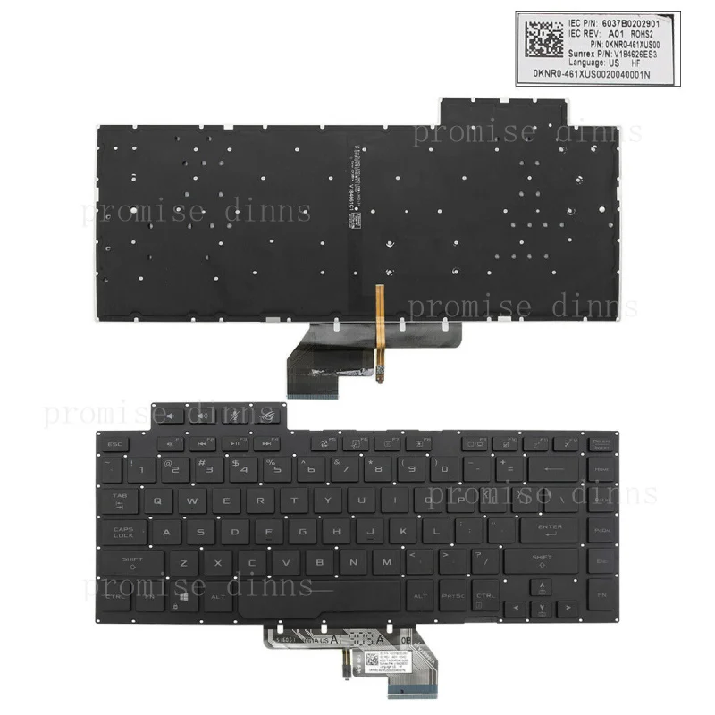 Клавиатура для ноутбука ASUS ROG Zephyrus GA502 GA502D GA502DU, черная, с подсветкой, раскладка US
Клавиатура для ноутбука ASUS ROG Zephyrus GA502 GA502D GA502DU, черная, с подсветкой, раскладка US