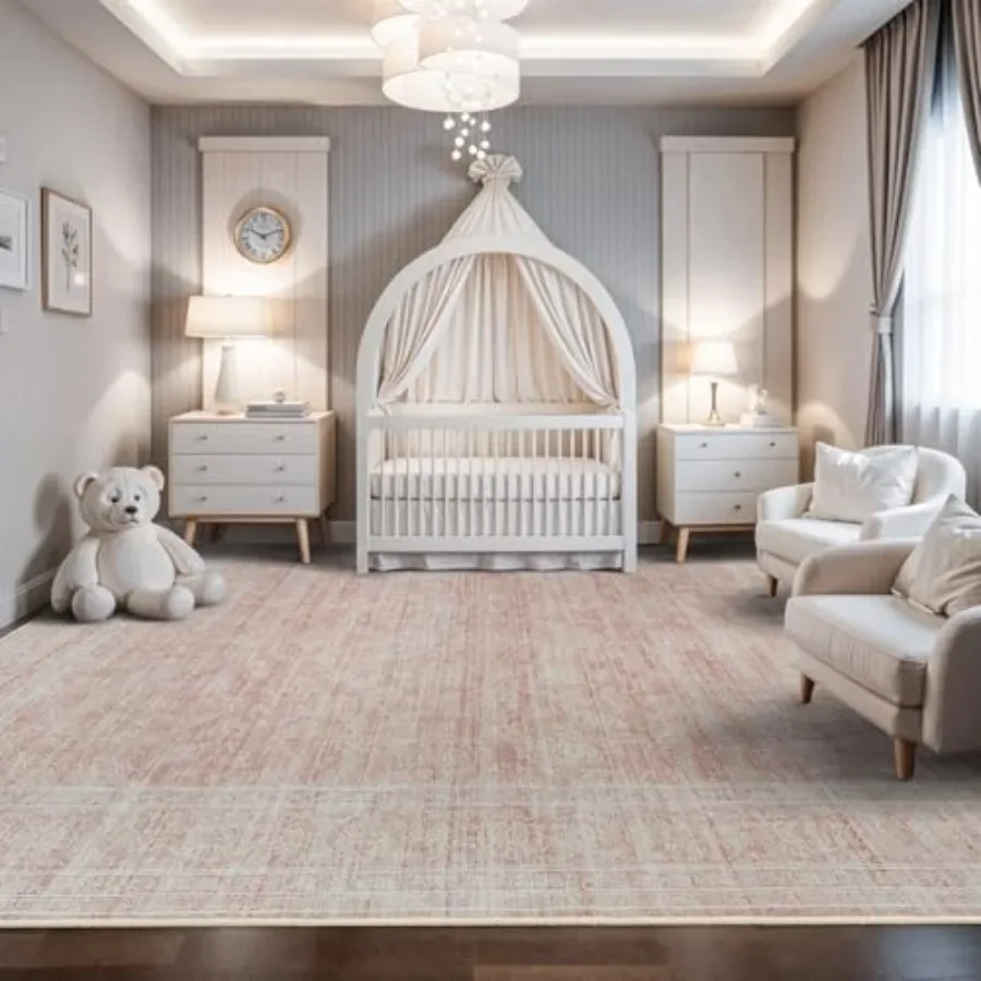 Washable Oriental Area Rug for Living Room and Bedroom Soft Waterproof Stain Resistant Floral Design with Distressed Finish Non
Washable Oriental Area Rug for Living Room and Bedroom Soft Waterproof Stain Resistant Floral Design with Distressed Finish Non