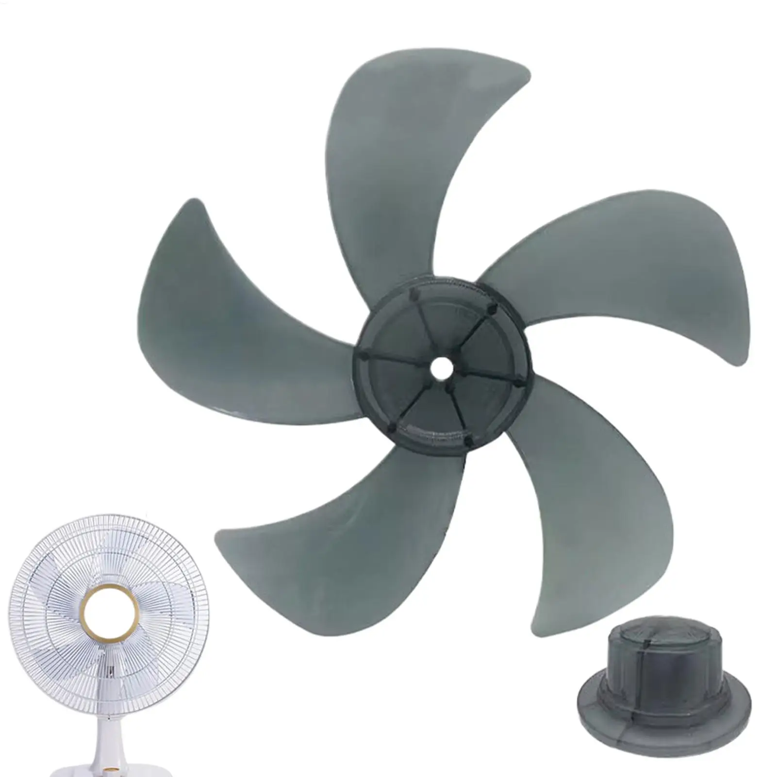12/14/16 inch Fan Blade Replacement 5 Leaf Universal Table Stand Wall Fan Part with Nut Cover Quiet for Bedroom Home Office
12/14/16 inch Fan Blade Replacement 5 Leaf Universal Table Stand Wall Fan Part with Nut Cover Quiet for Bedroom Home Office