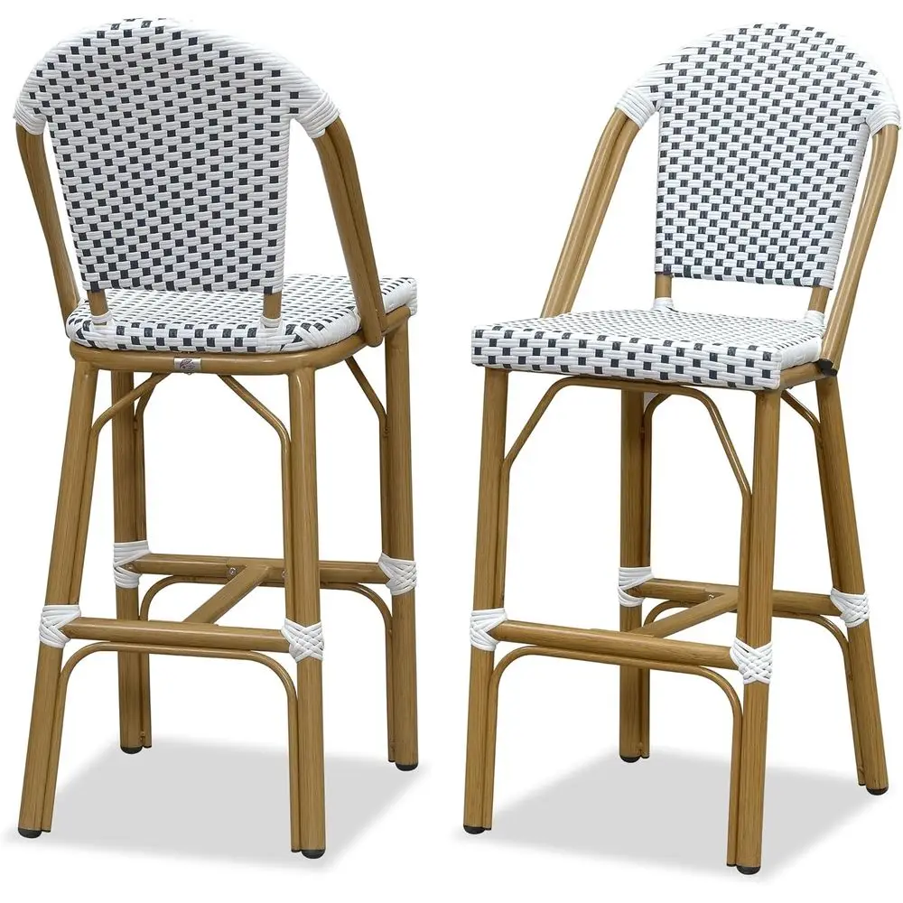 rench Bar Stools Set o 2 Bamboo Print inish Outdoor Bar Stools with Back Rattan 30'' Patio Bar Stool or Garden Kitchen Outdoor B
rench Bar Stools Set o 2 Bamboo Print inish Outdoor Bar Stools with Back Rattan 30'' Patio Bar Stool or Garden Kitchen Outdoor B