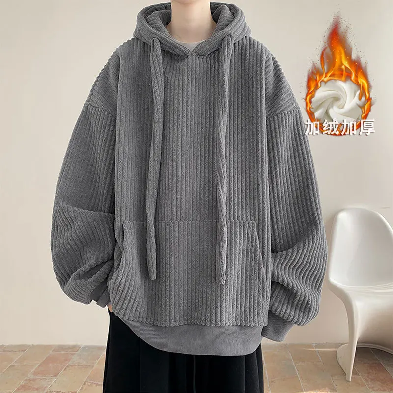 Autumn Winter Korean Street Fashion Corduroy Men Hooded Sweatshirt Harajuku Loose Casual Men Pullover Sweatshirt Hoodie Y2k
Autumn Winter Korean Street Fashion Corduroy Men Hooded Sweatshirt Harajuku Loose Casual Men Pullover Sweatshirt Hoodie Y2k
